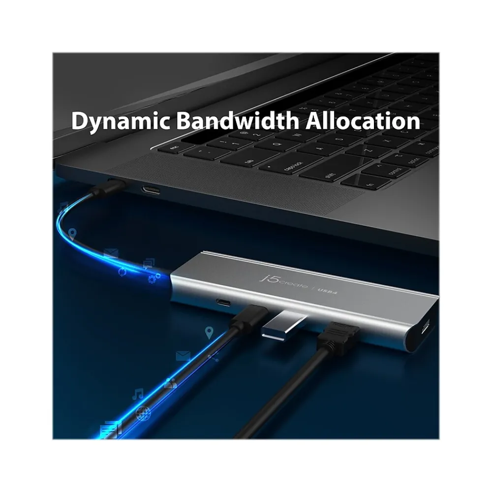 j5create 5-Port USB Type-C Hub, Space Gray (JCD401)
