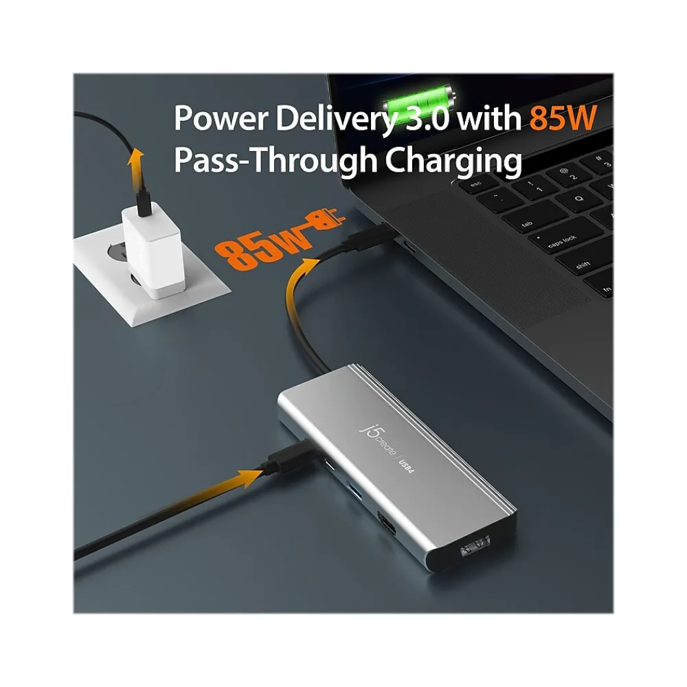 j5create 5-Port USB Type-C Hub, Space Gray (JCD401)