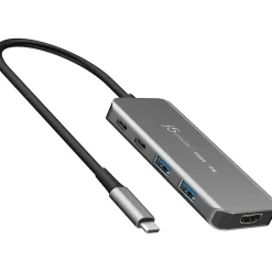 j5create 5-Port USB-C Hub, Space Gray (JCH453)