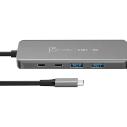 j5create 5-Port USB-C Hub, Space Gray (JCH453)