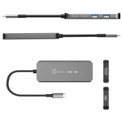 j5create 5-Port USB-C Hub, Space Gray (JCH453)