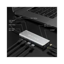 j5create 6-Port USB-C Hub, Space Gray (JCD403)