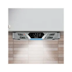 Jensen Under-Cabinet Voice-Controlled Wireless Music System, Silver (JAS-725)