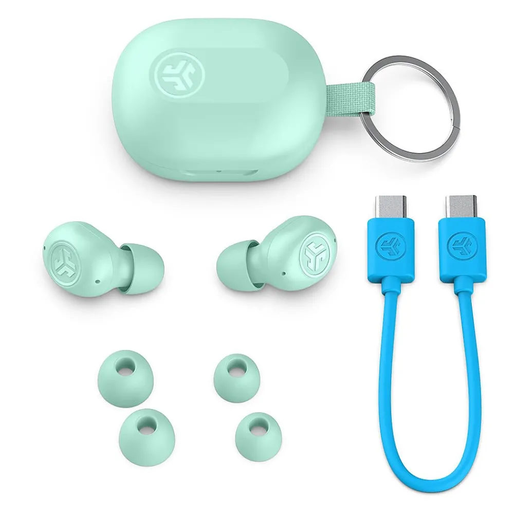 JBuds Mini Wireless Noise Canceling Earbuds, Bluetooth, Mint (EBJBMINIRMNT124)<JLab Sale