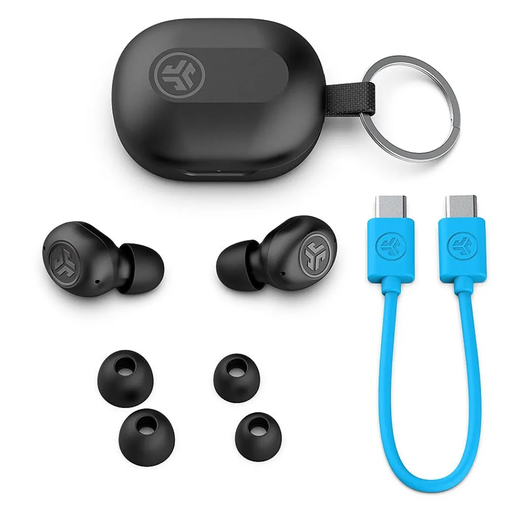 JBuds Mini Wireless Noise Canceling Earbuds, Bluetooth, Black (EBJBMINIRBLK124)<JLab New