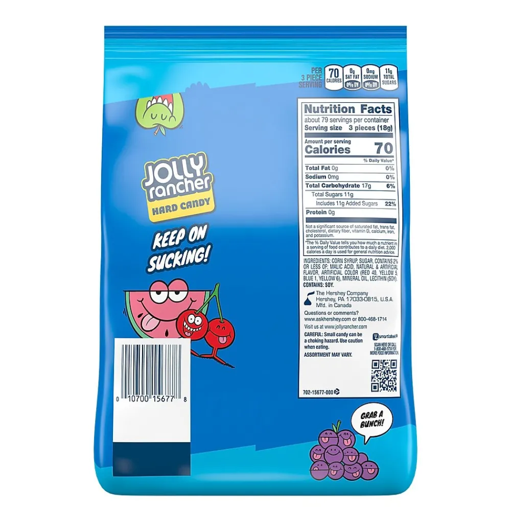 Jolly Rancher Hard Candy, Assorted Flavors, 50 oz. (HEC15677)
