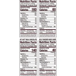 Hershey's JOLLY RANCHER, KIT KAT and REESE'S Assorted Flavored Snack Size, Candy Party Pack, 34.19 oz (HEC93942)