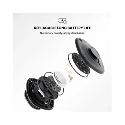 LOC8 Bluetooth Tracker, Black (JSTTBK)<JOURNEY