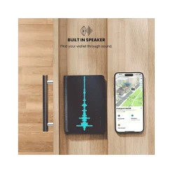 Loc8 RFID Faux Leather Passport Holder, Midnight Black (JTWMN)<JOURNEY