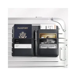 Loc8 RFID Faux Leather Passport Holder, Midnight Black (JTWMN)<JOURNEY