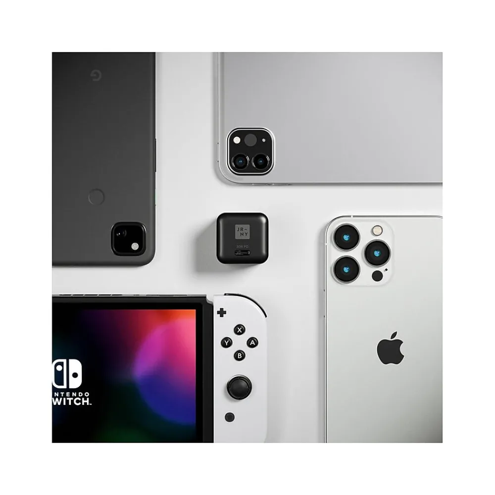 Mini USB Type-C Wall Charger, Black (JWCG130BL)<JOURNEY Clearance