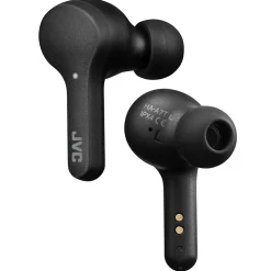 Gumy True Wireless Earbuds with Microphone, Bluetooth, Black (HAA7TBU)<JVC