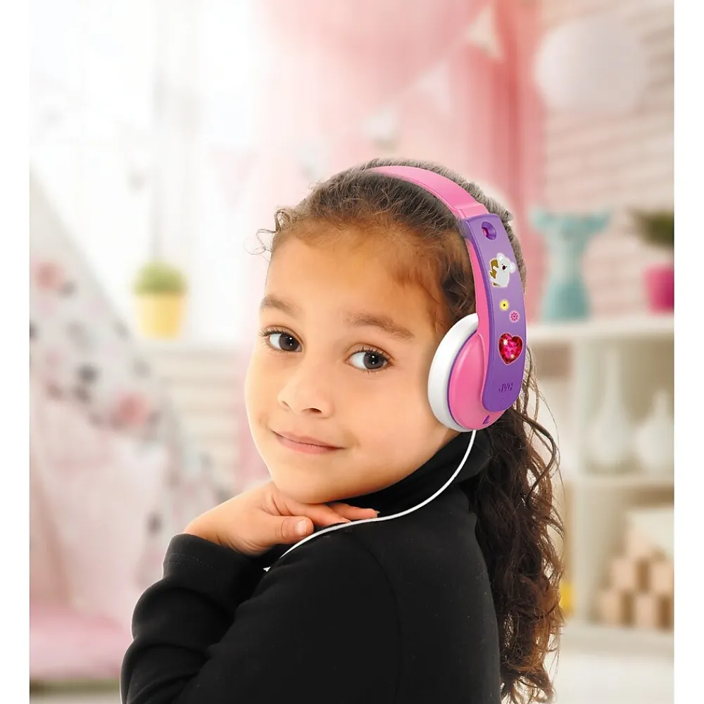 Kids' Over-Ear Headphones, Pink (HAKD7P)<JVC Best