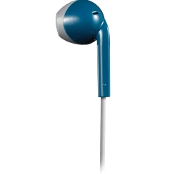 Retro In-Ear Earbuds with Microphone, Blue (HAF19MAH)<JVC Sale