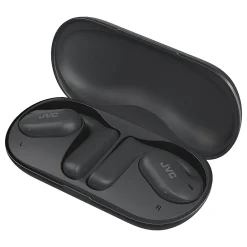 True Wireless Active Noise-Canceling Nearphones with Charging Case, Bluetooth, Black (HANP35TB)<JVC
