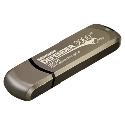Sale Kanguru Defender 3000 256GB USB 3.2 Flash Drive, Brown (KDF3000-256G)