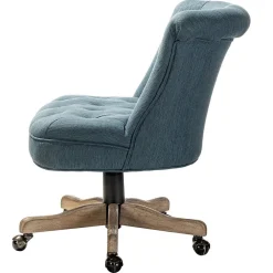 Office Chairs*Karat Home Armless Fabric Swivel Task Chair, Blue (HOFMSY0096-BLUE)