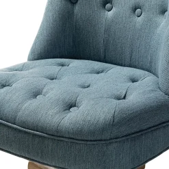 Office Chairs*Karat Home Armless Fabric Swivel Task Chair, Blue (HOFMSY0096-BLUE)