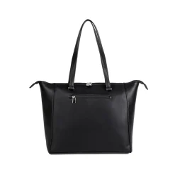 Tanya Black Vegan Leather Tote Bag, Medium (21804BLACK)<Karla Hanson Sale