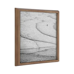 Bulletin*Kate & Laurel Pete Olsen Ocean Beach San Francisco Cork Bulletin Board, Gold Frame, 1' x 1' (222049)