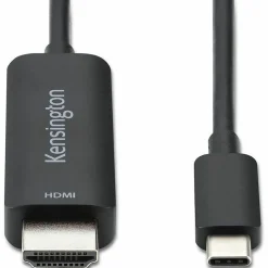 Kensington 6' HDMI to USB-C Cable, Male to Male, Black (K38343WW)