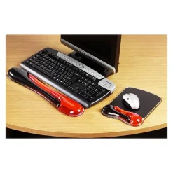 Online Kensington Duo Gel Mouse Pad/Wrist Rest Combo, Black/Red (62402)