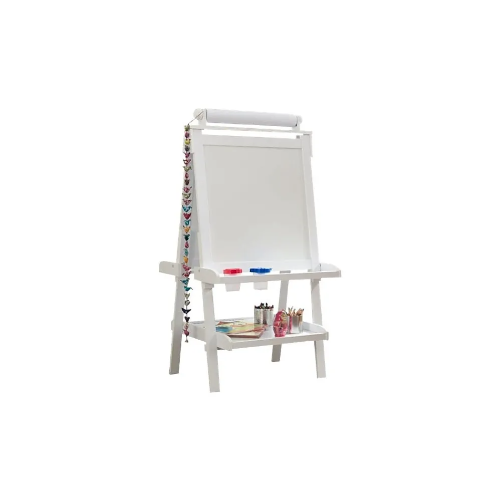 Dry Erase*KidKraft Deluxe Dry/Wet Erase Easel, 48", White Wood (62040)