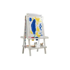 Dry Erase*KidKraft Deluxe Dry/Wet Erase Easel, 48", White Wood (62040)
