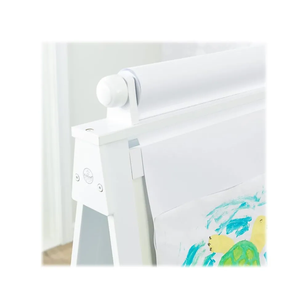 Dry Erase*KidKraft Deluxe Dry/Wet Erase Easel, 48", White Wood (62040)