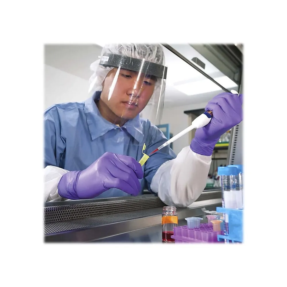 Powder Free Nitrile Exam Gloves, Medium, Purple, 100/Box (55082)<Kimberly-Clark Clearance