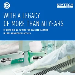 SCIENCE KIMWIPES Delicate Task Durable Fibers Cleaning Wipers, 8.4