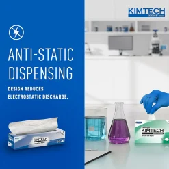 Science Kimwipes Delicate Task Fabric Cleaning Wipers, White, 92 Wipers/Box, 15/Carton (34721)<Kimtech Best
