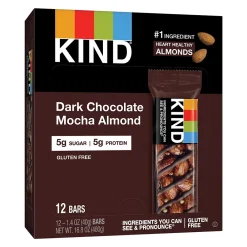 KIND Bar, Dark Chocolate Mocha Almond, 1.4 Oz., 12/Box (PHW18554)