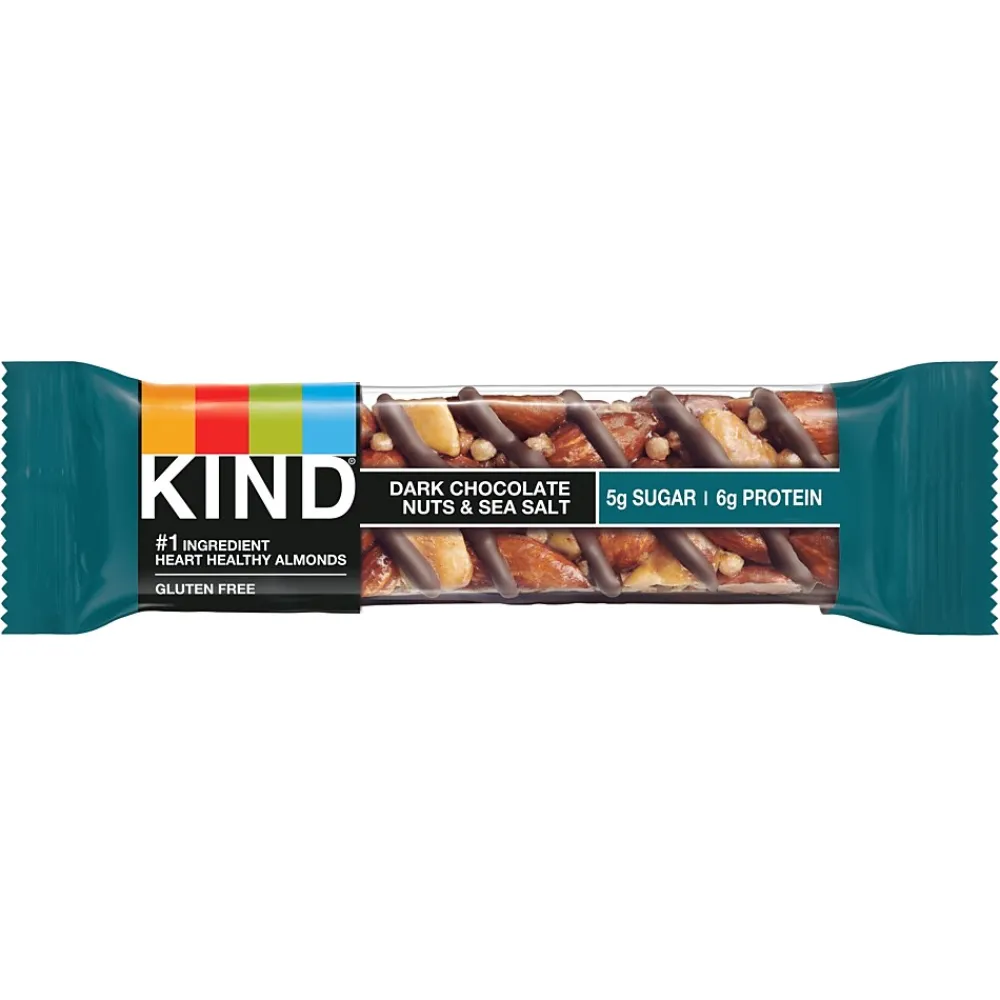 KIND Bar, Dark Chocolate Nuts & Sea Salt, 1.4 Oz., 12/Box (PHW25795)