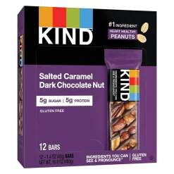 KIND Gluten Free Salted Caramel & Dark Chocolate Nut Bar, 12 Bars/Box (PHW26961)