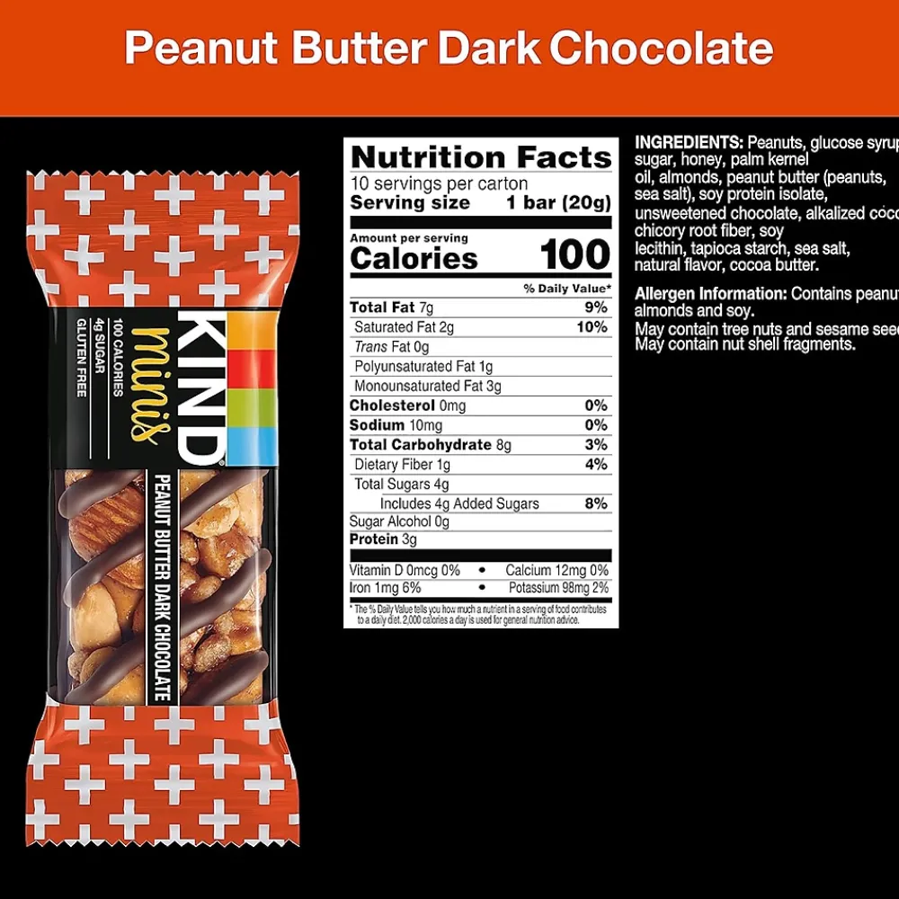 KIND Minis Variety Pack, 0.70 oz, 30/Box (600-00775)