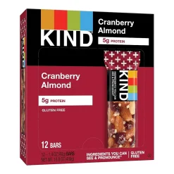KIND PLUS Gluten Free Cranberry Almond Nutrition Bar, 1.4 oz., 12 Bars/Box (PHW17211)