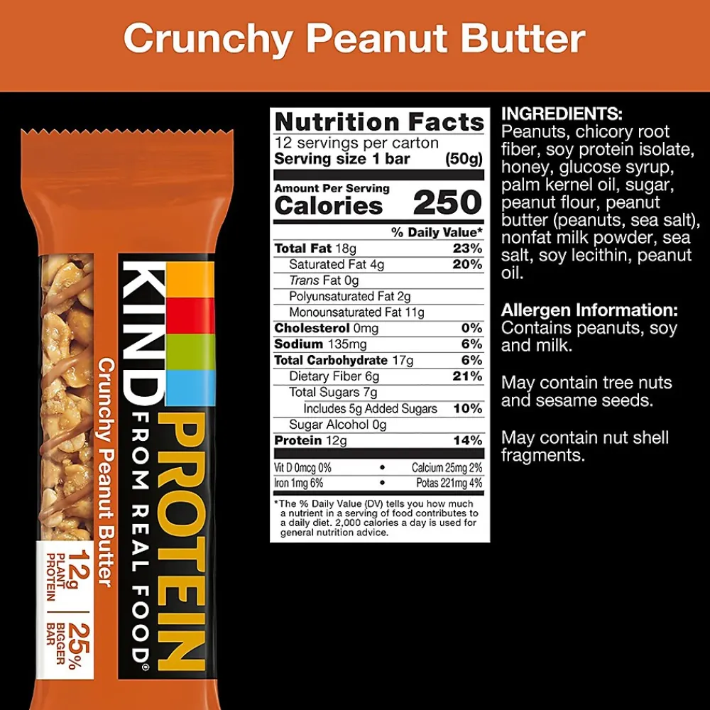 KIND Protein Variety Pack, 1.76 oz, 24/Box (600-00777)