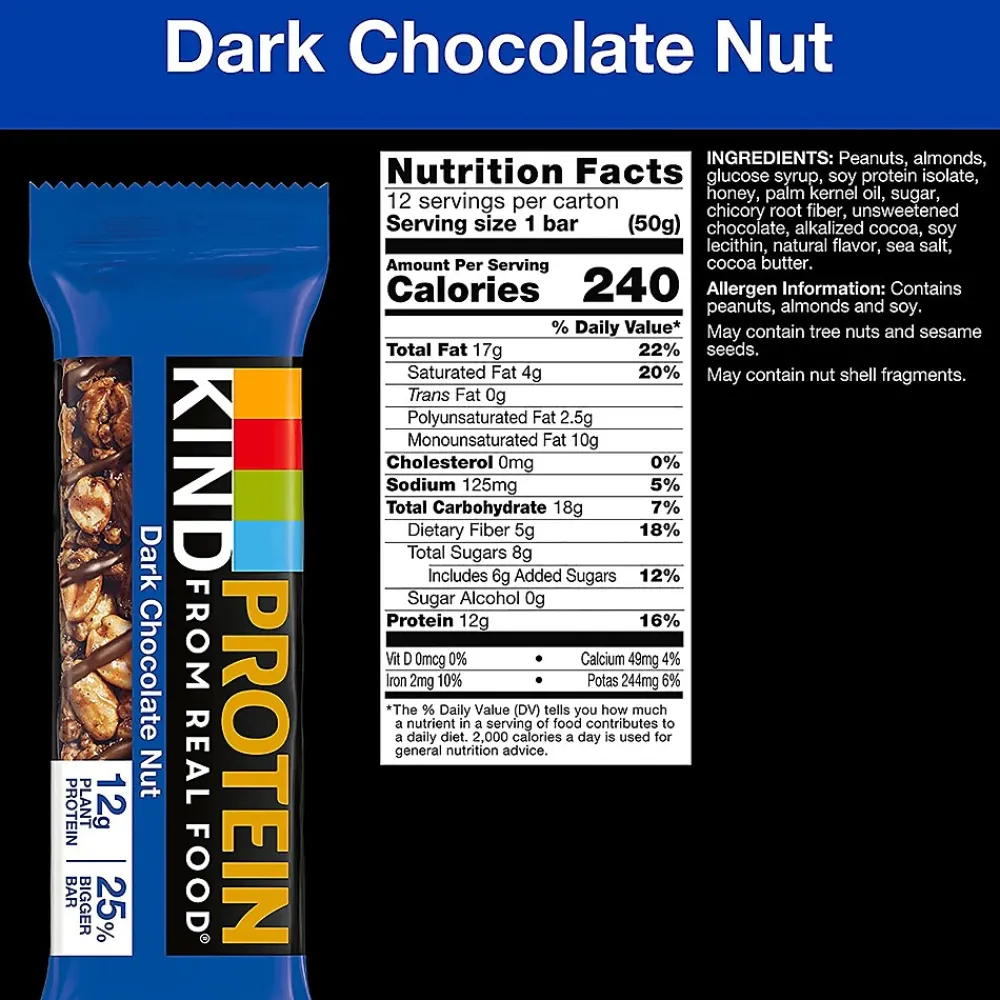 KIND Protein Variety Pack, 1.76 oz, 24/Box (600-00777)
