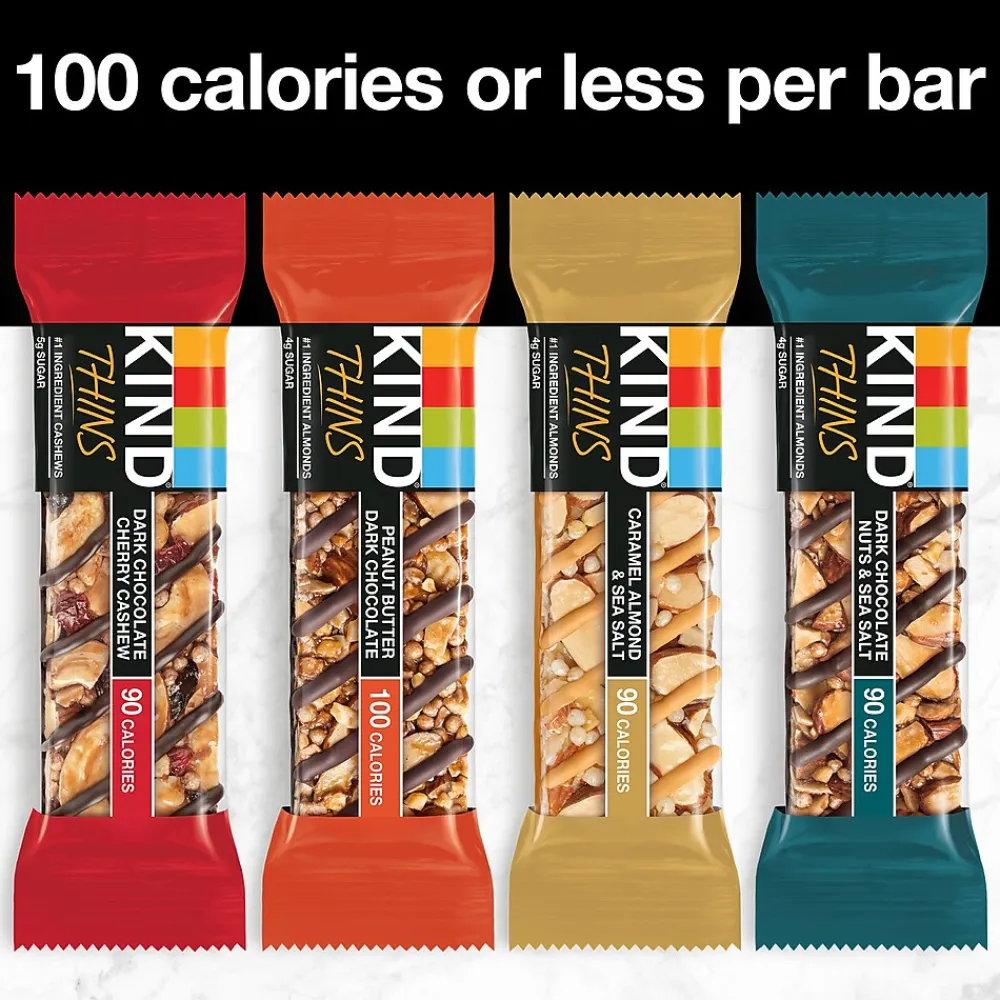 KIND Thins Gluten Free Bar Variety Pack, 14.8 oz., 20 Bars/Box (41888)