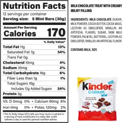 KINDER Chocolate Minis, 21.2. oz, 100/Pack (220-02311)
