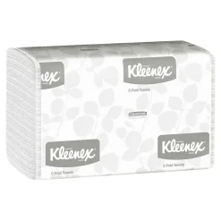 Kleenex C-Fold Paper Towels, 1-Ply, 150 Sheets/Pack, 16 Packs/Carton (01500)