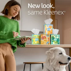 Lotion Facial Tissue, 3-Ply, 60 Sheets/Box, 4 Boxes/Pack (54289)<Kleenex Best