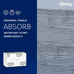 Kleenex Multifold Paper Towels, 1-ply, White, 150 Sheets/Pack, 16 Packs/Carton (01890)