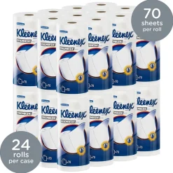 Kleenex Premiere Paper Towels, 1-ply, 70 Sheets/Roll, 24 Rolls/Pack (13964)