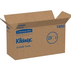 Kleenex Premiere Recycled Multifold Paper Towels, 1-ply, 120 Sheets/Pack, 25 Packs/Carton (13253)