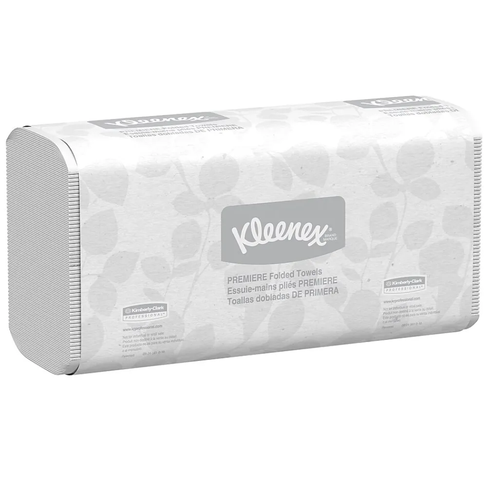 Kleenex Premiere Recycled Multifold Paper Towels, 2-ply, 120 Sheets/Pack, 25 Packs/Carton (13254)