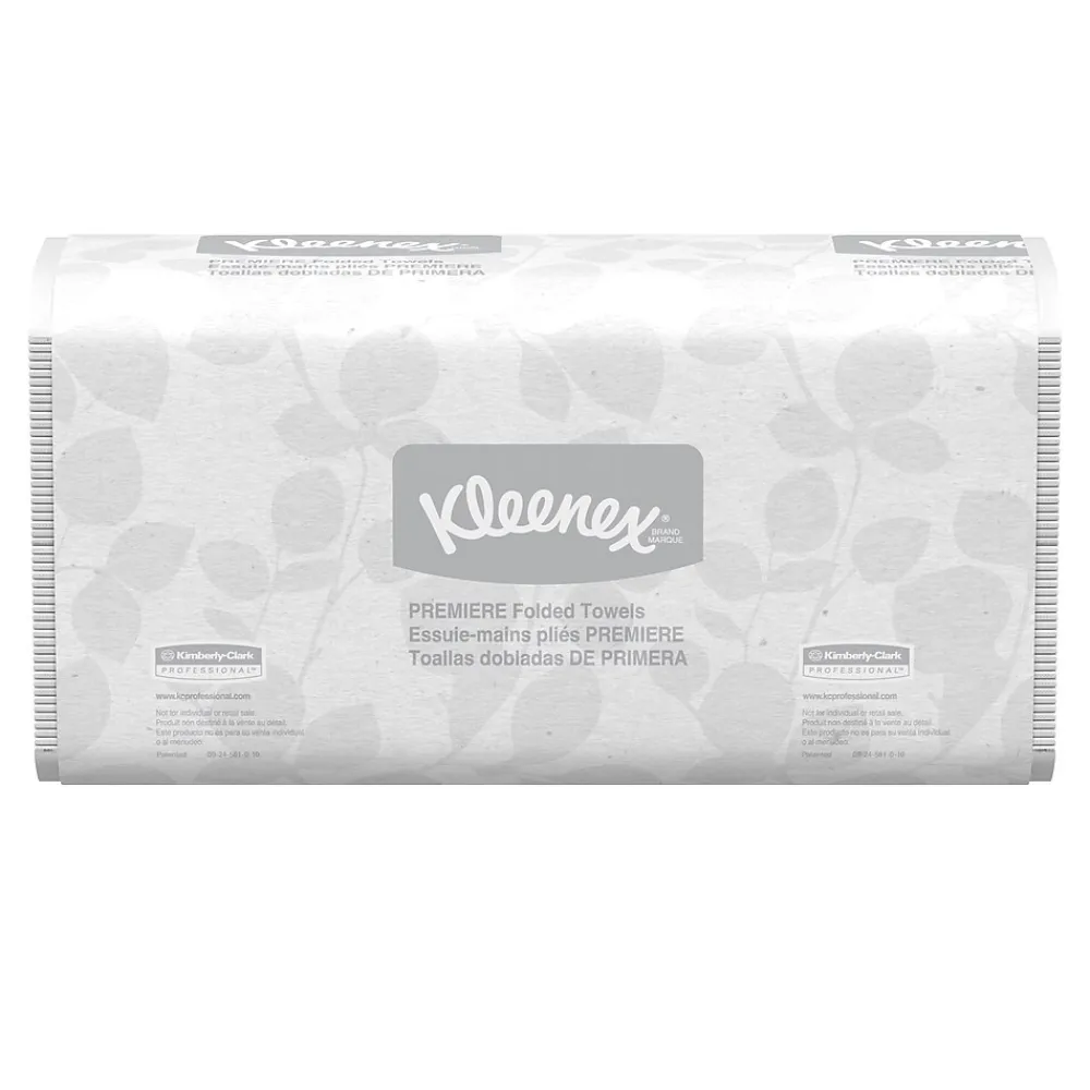 Kleenex Premiere Recycled Multifold Paper Towels, 2-ply, 120 Sheets/Pack, 25 Packs/Carton (13254)