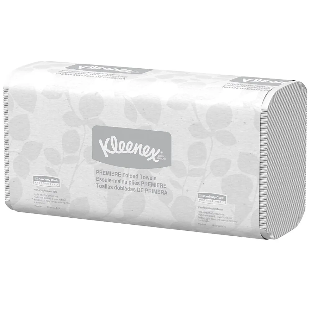 Kleenex Premiere Recycled Multifold Paper Towels, 2-ply, 120 Sheets/Pack, 25 Packs/Carton (13254)