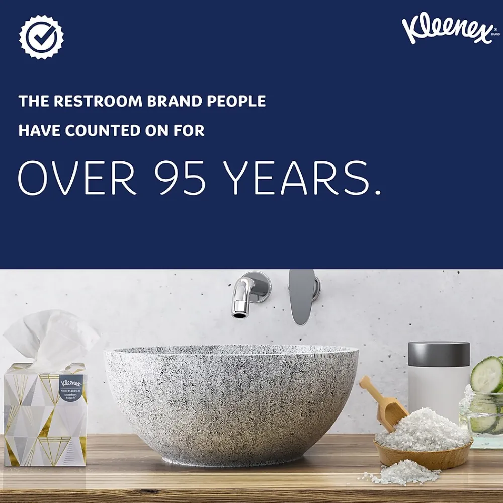 Professional Naturals Standard Facial Tissue, 2-Ply, White, 125 Sheets/Box, 48 Boxes/Case (21601)<Kleenex